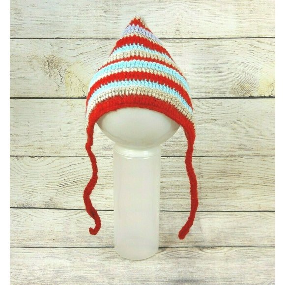 Young Child Hat Baby Knitted Winter Wool Cap Handmade Toddler Crochet Bonnet - Picture 7 of 11